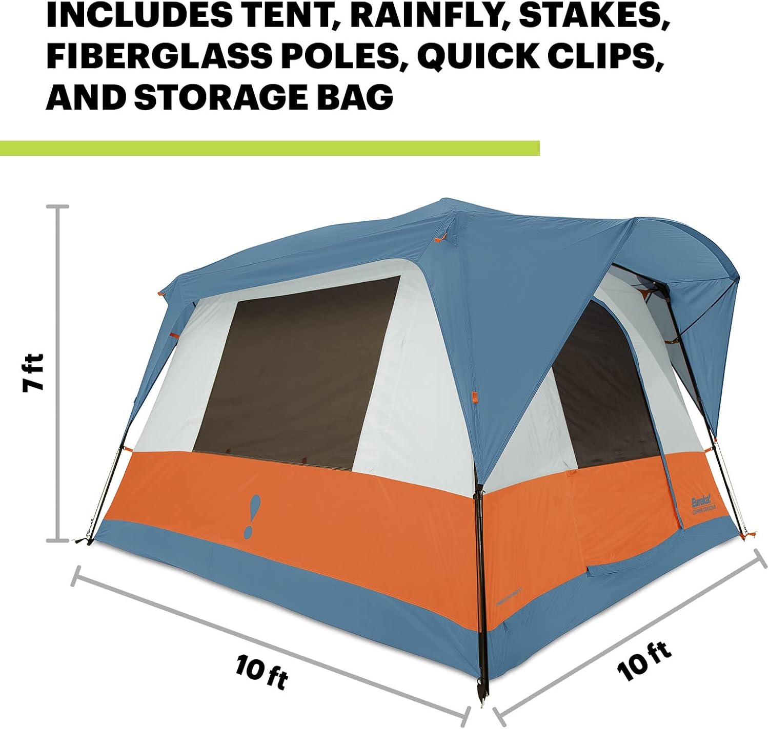 Eureka! Copper Canyon LX, 3 Season, Family and Car Camping Tent (4, 6, 8 or 12 Person) - Image 3